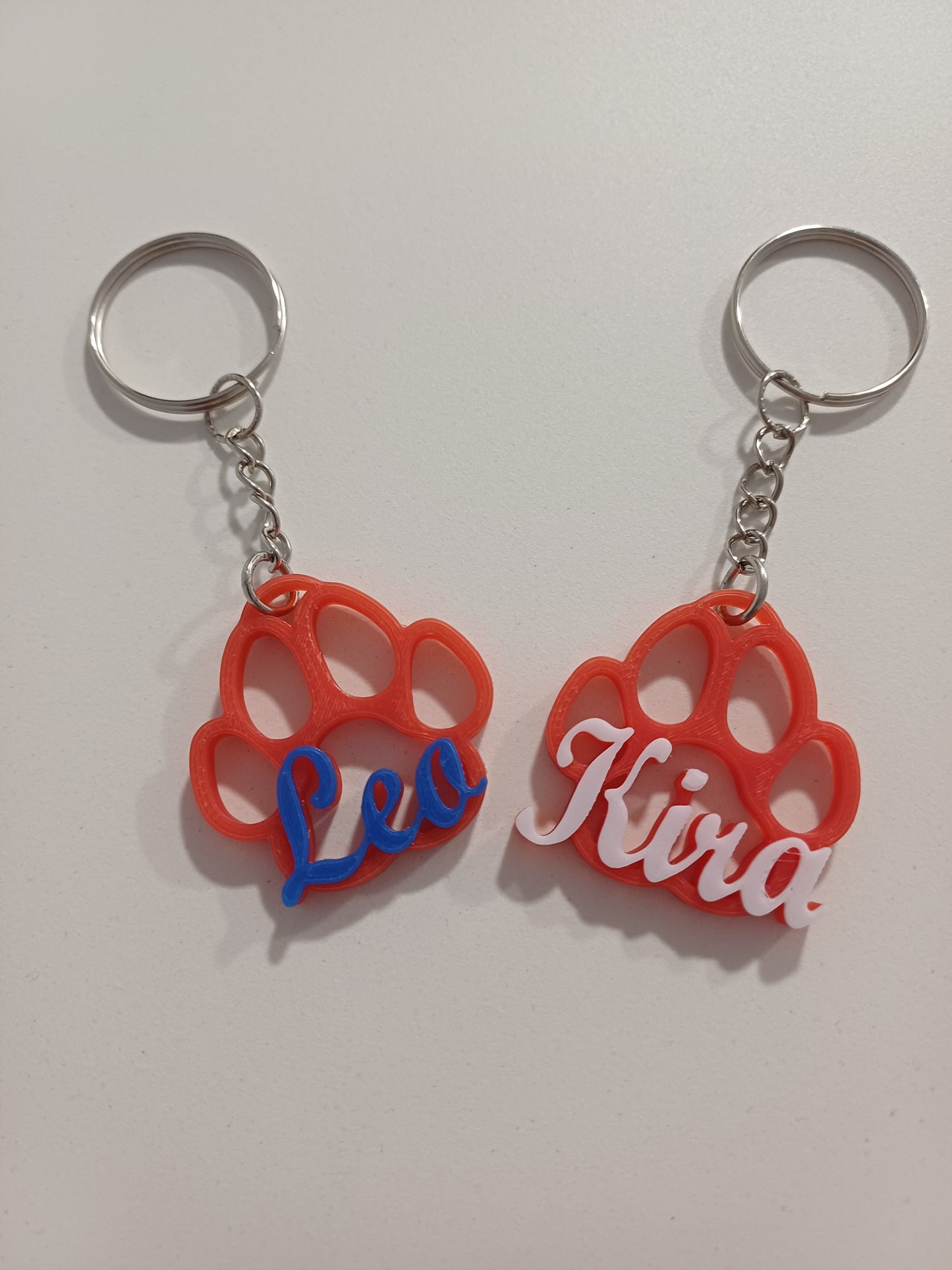 Llavero Personalizado con Huella y Nombre de tu Mascota – Recuerdo Único