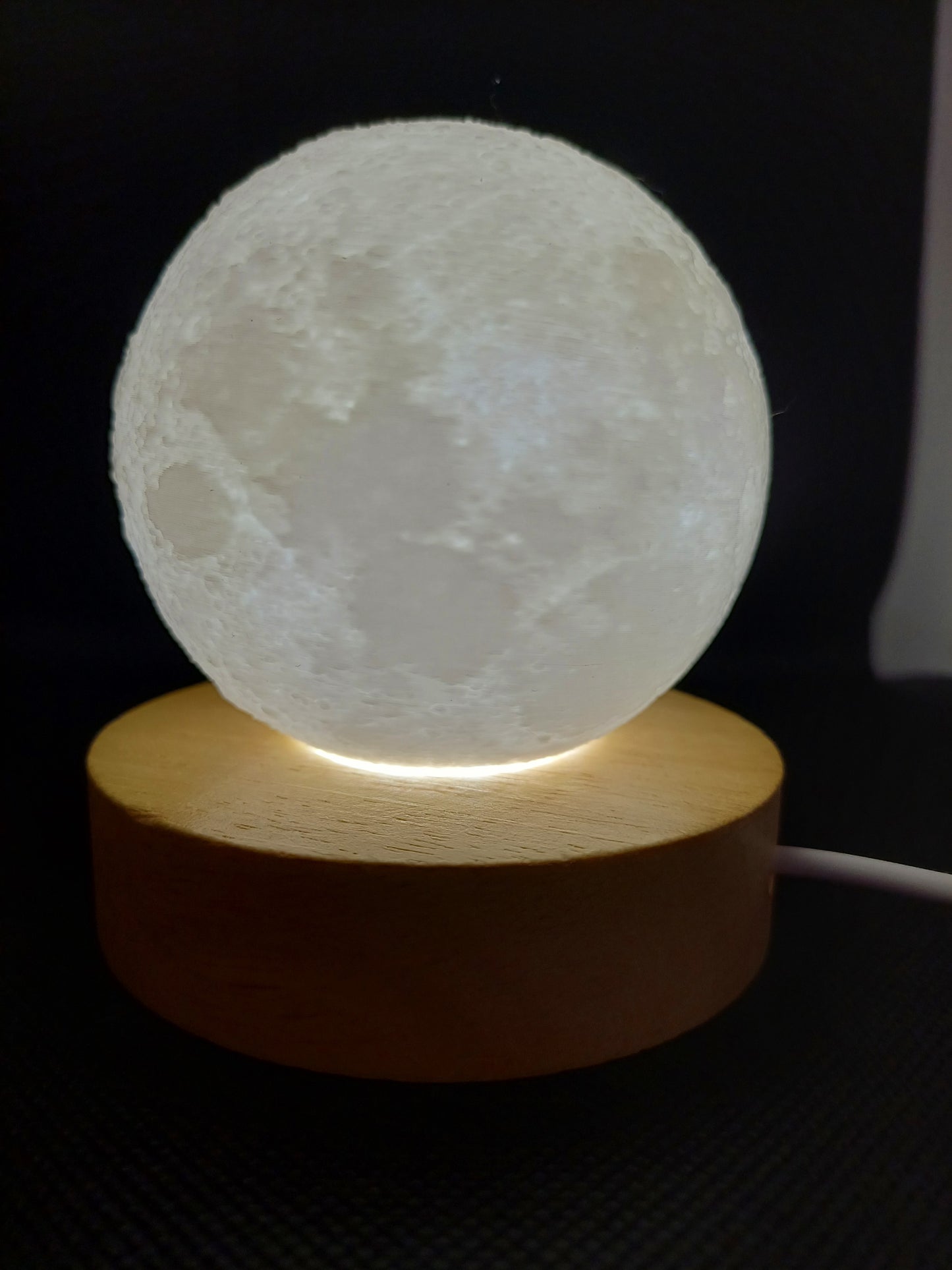 Lámpara de Luna con Foto o Texto Personalizada – Regalo Único