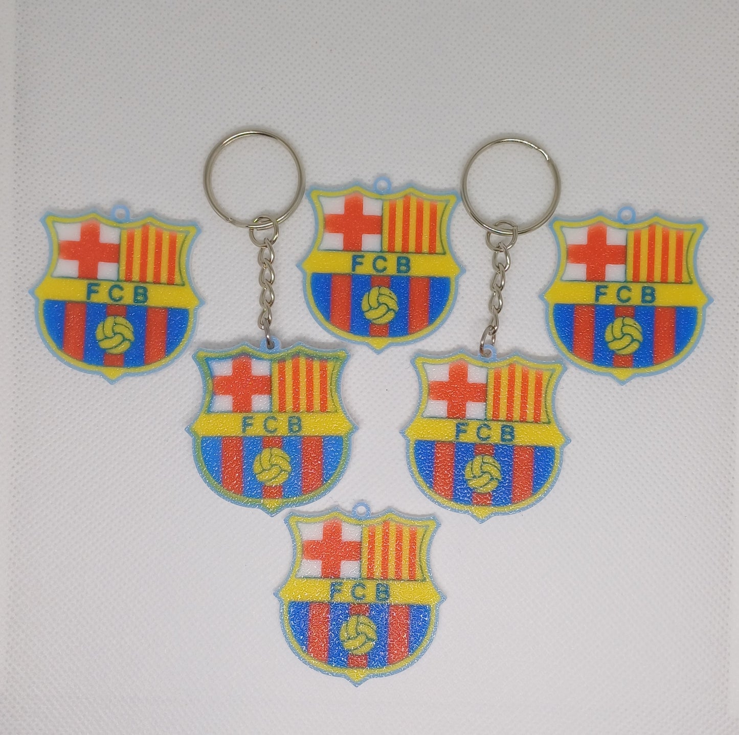 Customizable FC Barcelona keychain
