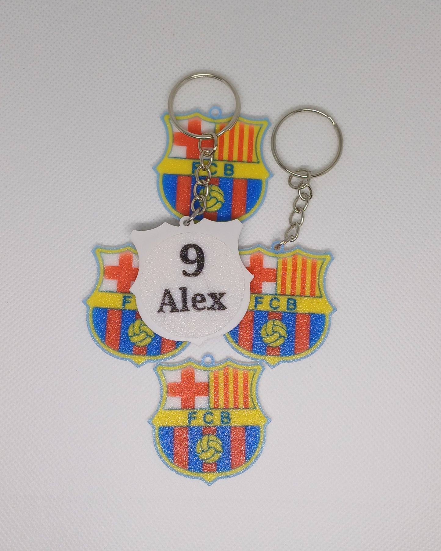 Customizable FC Barcelona keychain