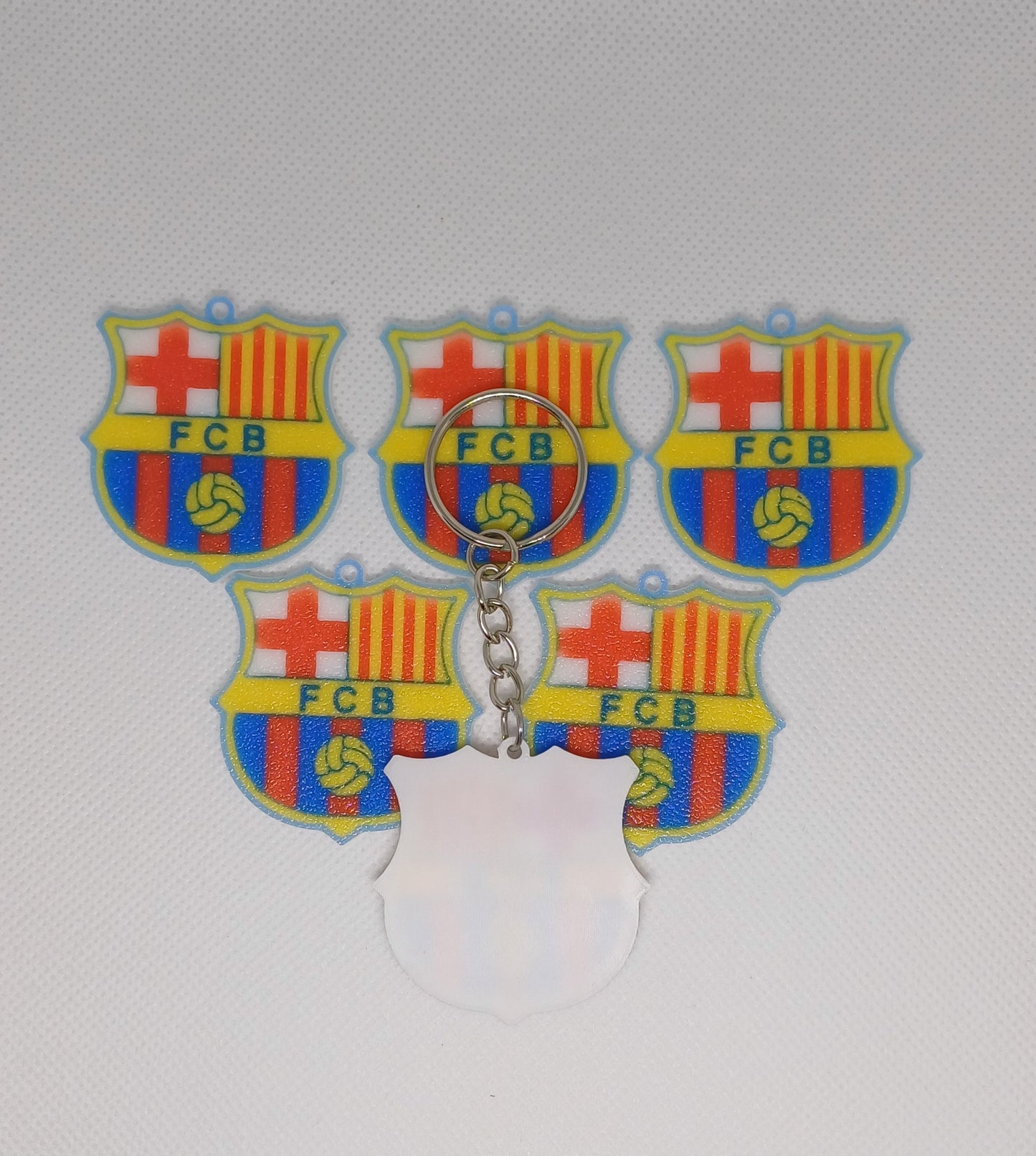 Customizable FC Barcelona keychain