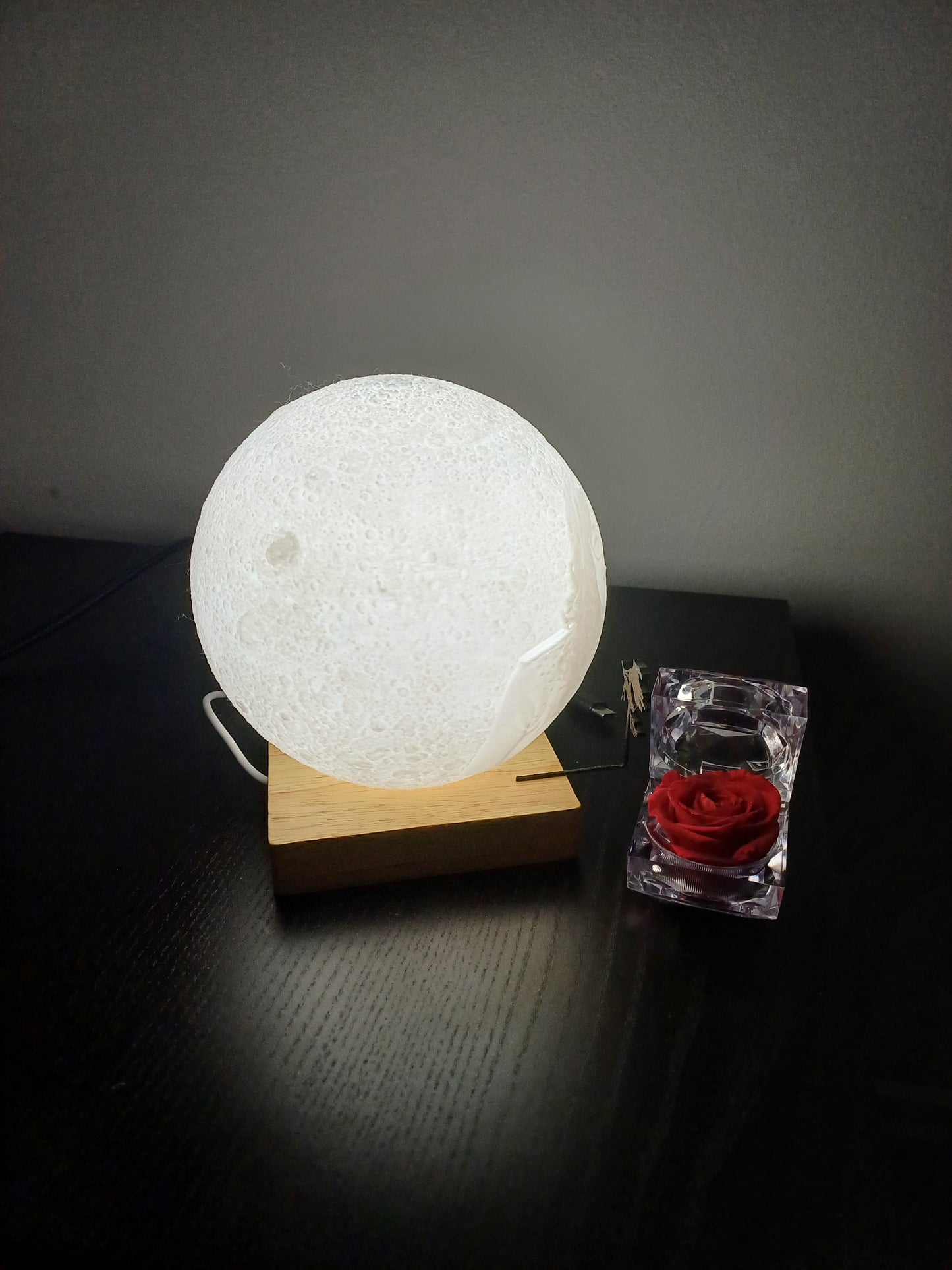 Lámpara de Luna con Foto o Texto Personalizada – Regalo Único