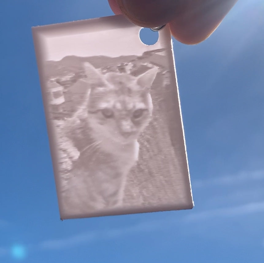 Llavero de Litofanía Personalizado - Convierte tu Foto en un Llavero Iluminado