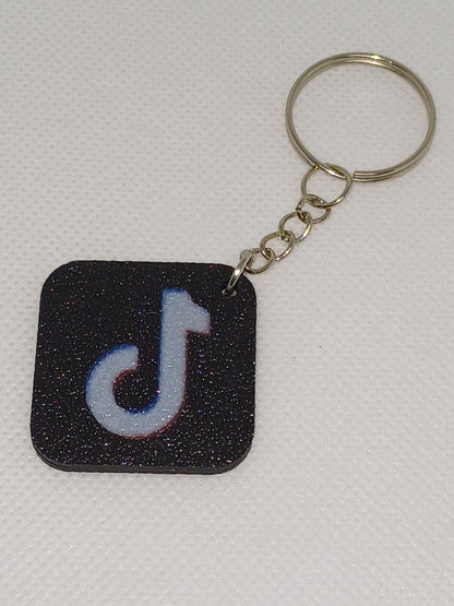 Instagram or TikTok keychain with NFC technology