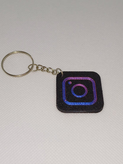 Instagram or TikTok keychain with NFC technology