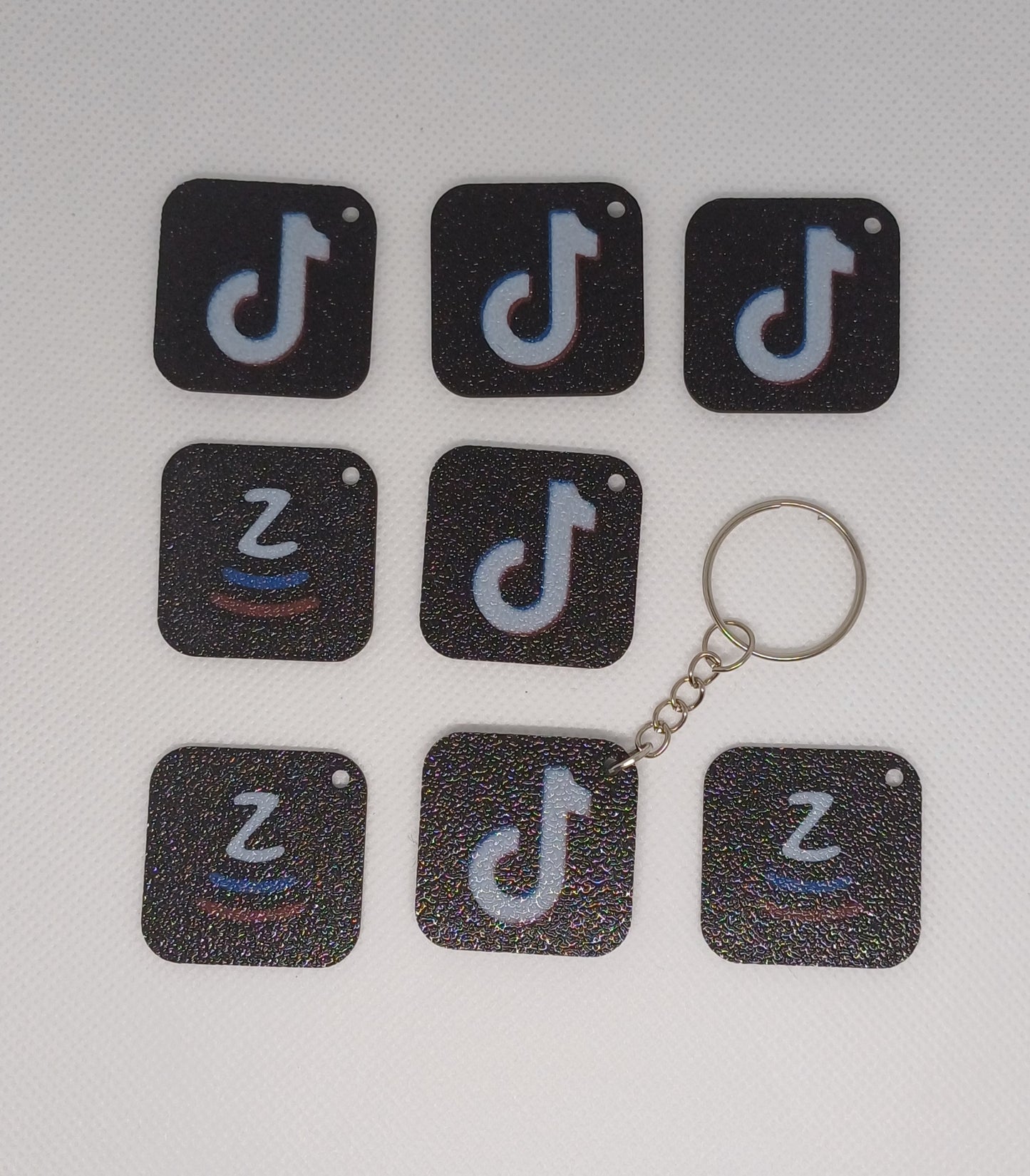 Instagram or TikTok keychain with NFC technology